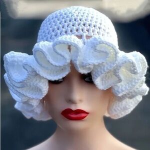 Ruffle Crochet Hat